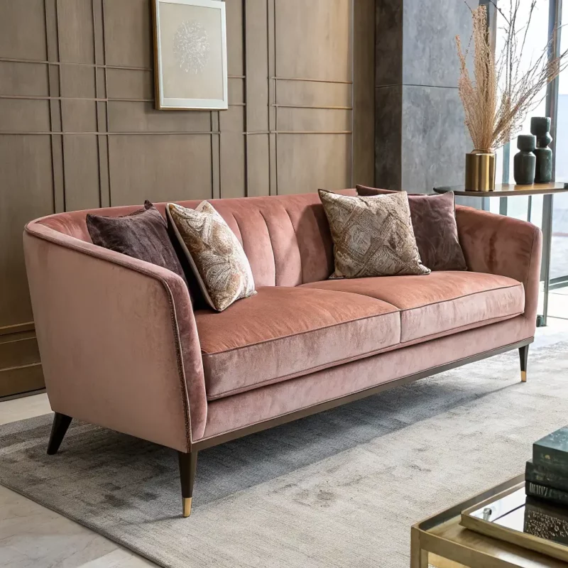 Luxurious Velvet Sofa